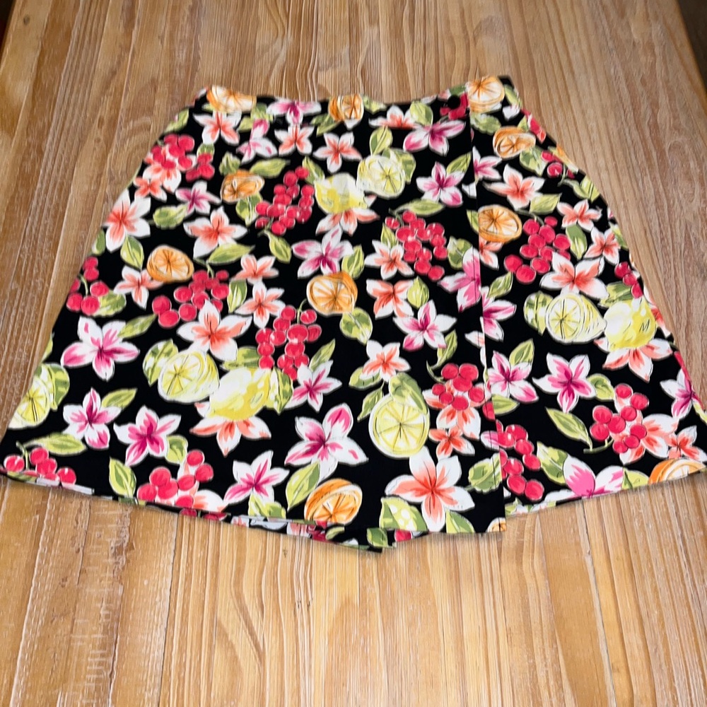Briggs New York Floral Print Skirt